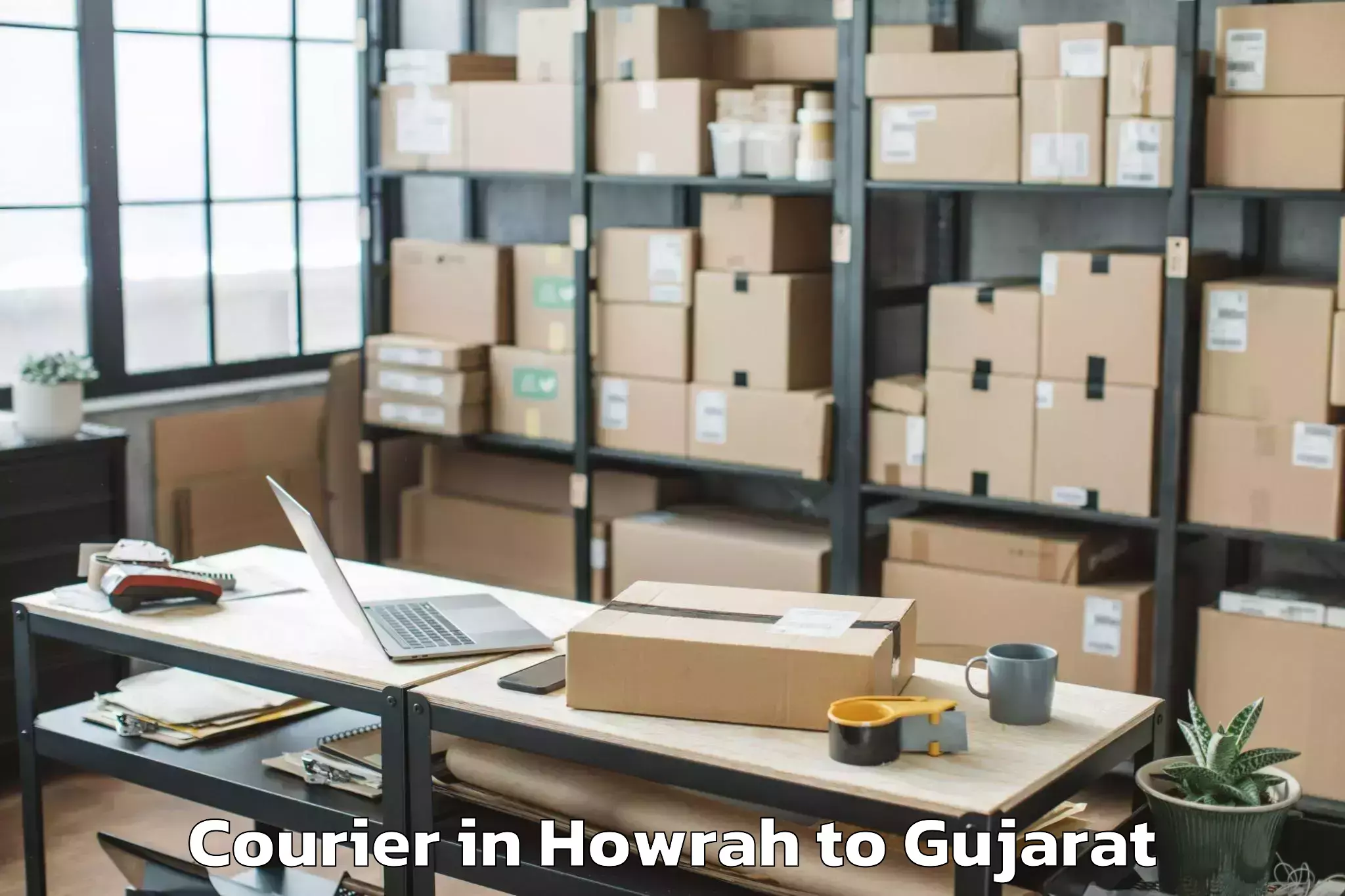 Affordable Howrah to Kosamba Courier